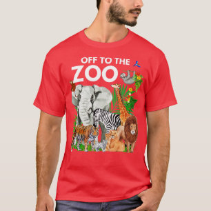 Camiseta Zoo Animals Safari Fiesta un día en Zoo Safari Z