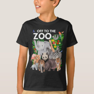 Camiseta Zoo Animals Safari Fiesta un día en Zoo Safari Z