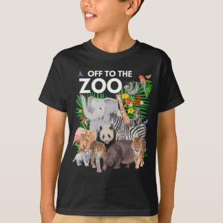 Camiseta Zoo Animals Safari Fiesta un día en Zoo Safari Z