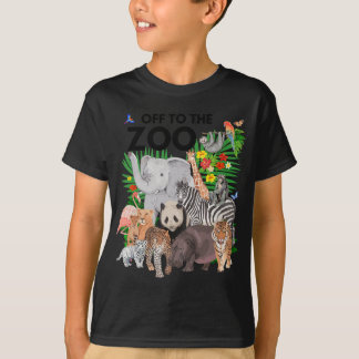 Camiseta Zoo Animals Safari Fiesta un día en Zoo Safari Z