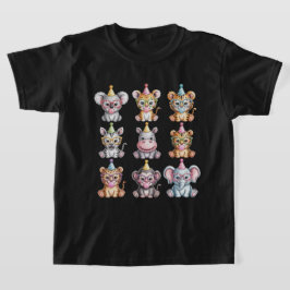 Camiseta Zoo Animals Wildlife Birthday Party Zoo Day