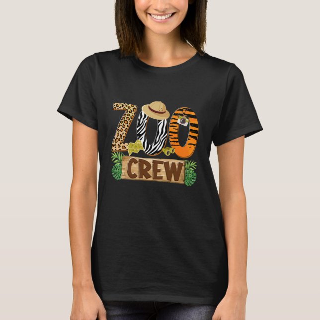 Camiseta Zoo Crew Safari Wildlife Animal Zoo Keeper Matchin (Anverso)
