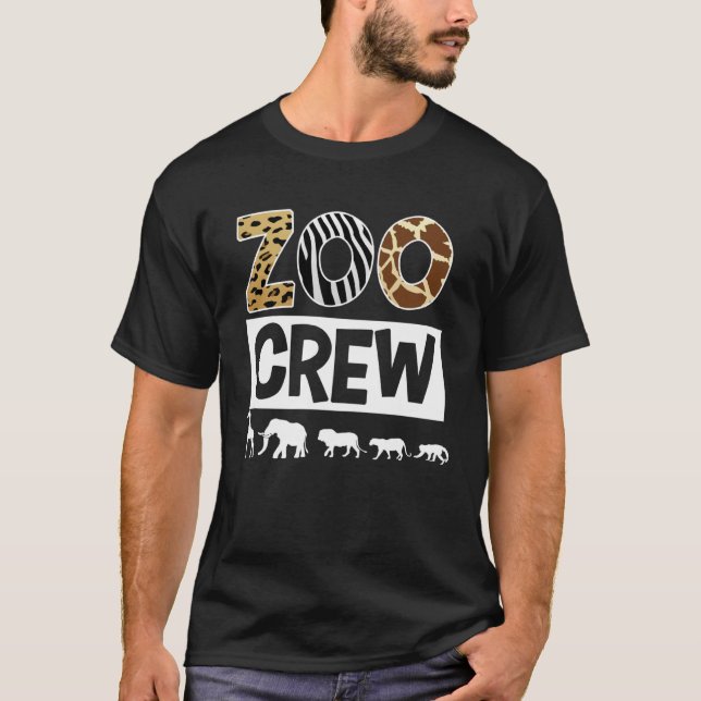 Camiseta Zoo Crew Zookeeper Safari Wildlife Costume de anim (Anverso)
