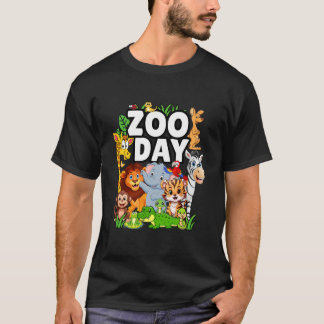 Camiseta Zoo Day Field Trip Wildlife Party Safari Animals
