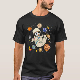 Camiseta Zoo de Planetas Cutas Zoo Animal Pingüino Espacio