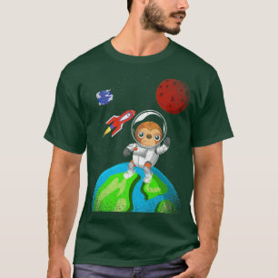 Camiseta Zoo Espacial Tierra Zoológico Animal Rocket Astron