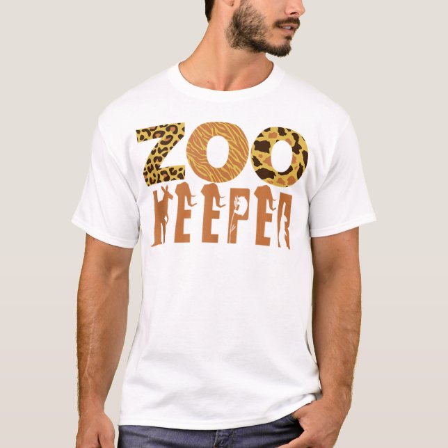 Camiseta Zoo Keeper Animal Love Art Jungle Safari Exp (Anverso)