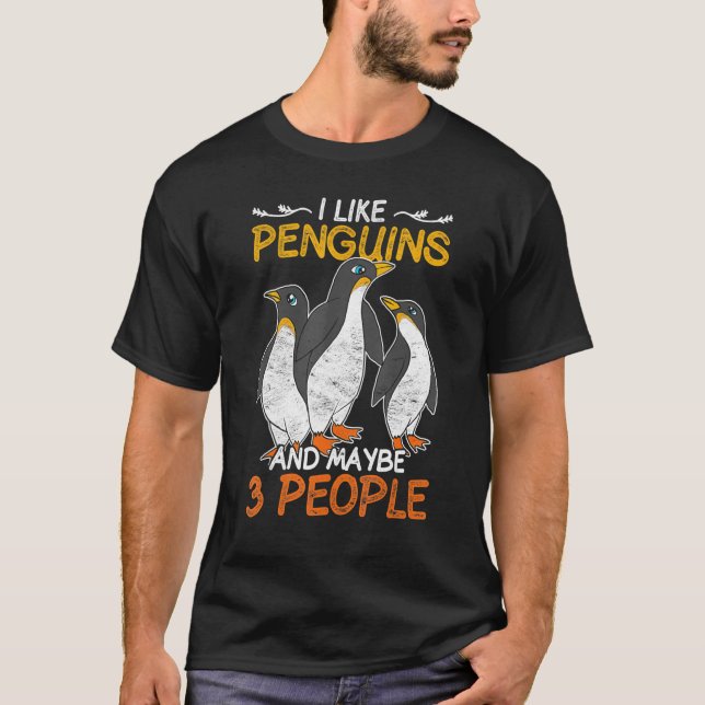 Camiseta Zoo Keeper Antártida Bird Animal Cute Pingüino (Anverso)
