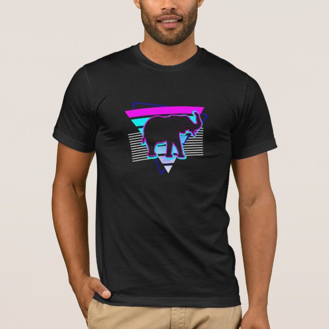 Camiseta Zoo Keeper Design Elephant Vintage 80 (Anverso)