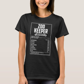 Camiseta Zoo Keeper Nutrition Facts