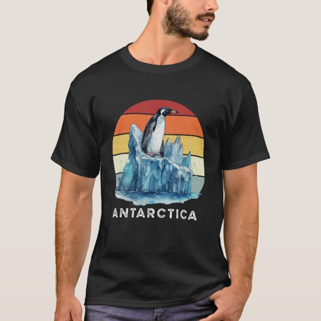 Camiseta Zoo Keeper Penguins Retro Antarctica Vintage Pengu (Anverso)