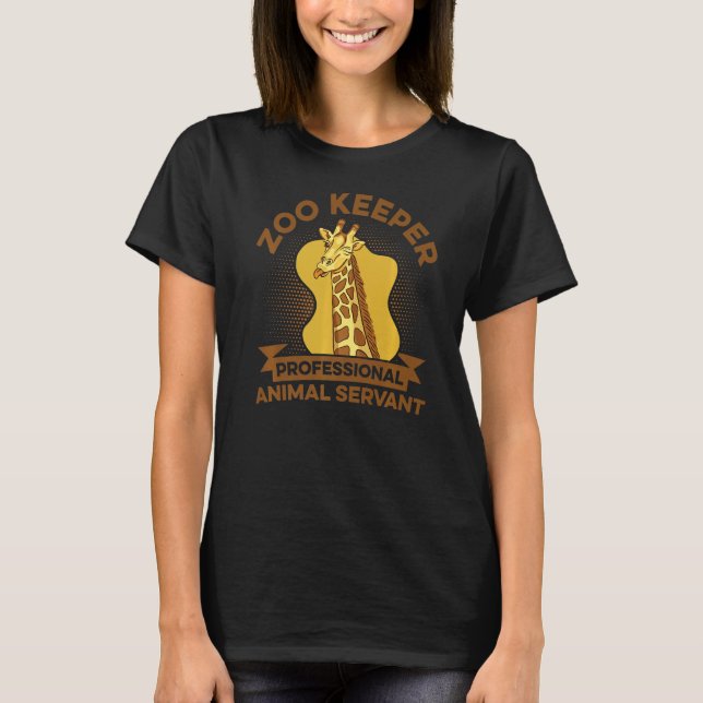 Camiseta Zoo Keeper Profesional Animal Servant Zoo (Anverso)