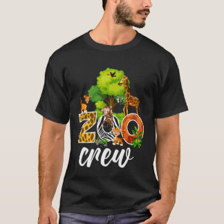 Camiseta Zoo Keeper Safari Wildlife Jungle Animals Zoo Crew