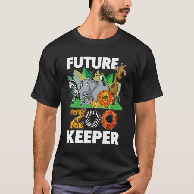 Camiseta Zoo Keeper Zoo Animals de África (Anverso)