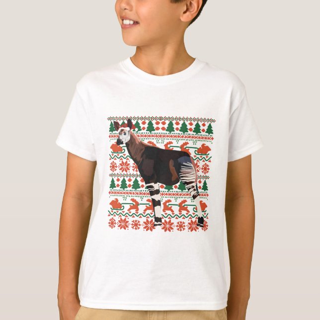 Camiseta Zoo Okapi navidades (Anverso)