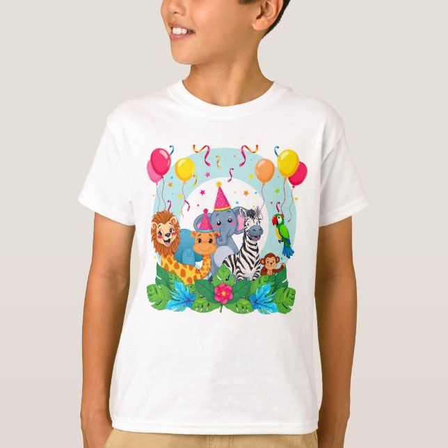 Camiseta zoo Safari Jungle Adventure for Kids  (Anverso)