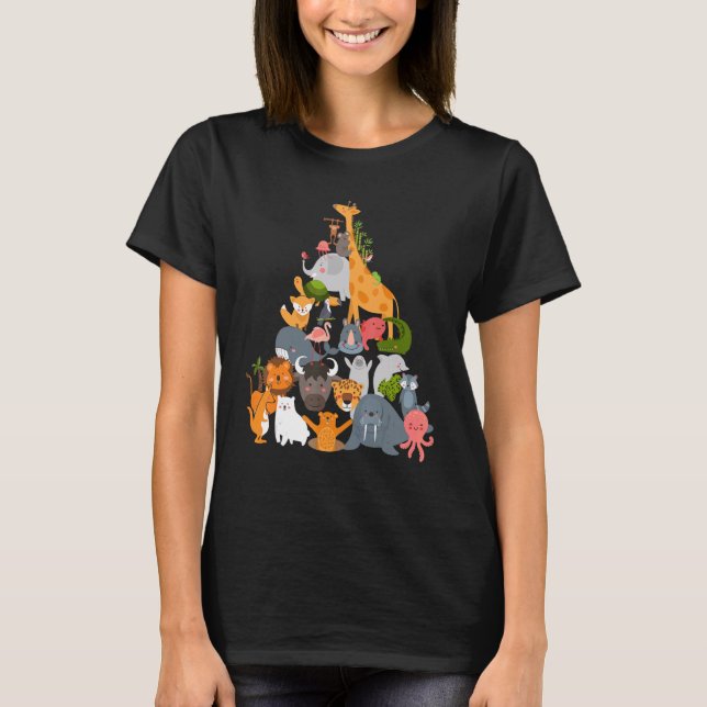 Camiseta Zoo Trip Animal Pyramid (Anverso)