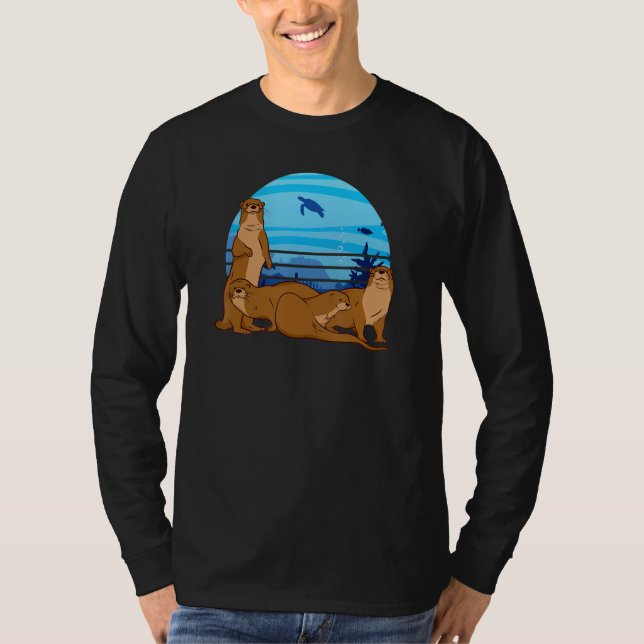 Camiseta Zoo Wildlife Animal Zookeeper Sea Otter Marine (Anverso)