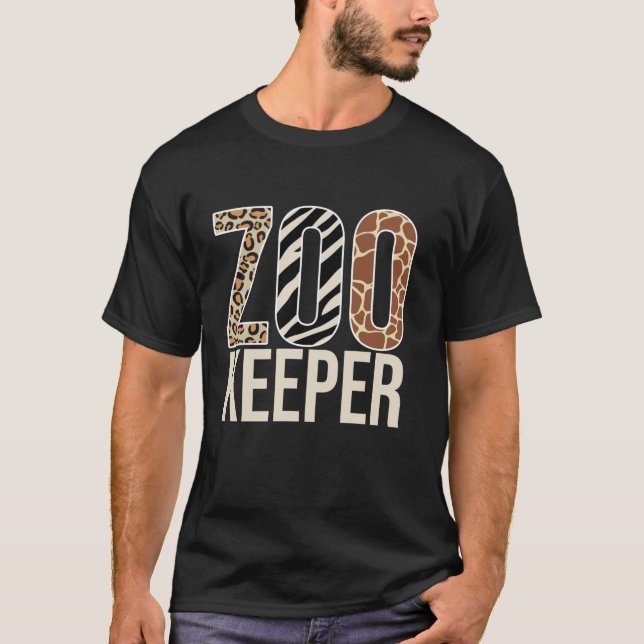 Camiseta Zookeeper Animales Zoo Wildlife Lover Safari Savan (Anverso)