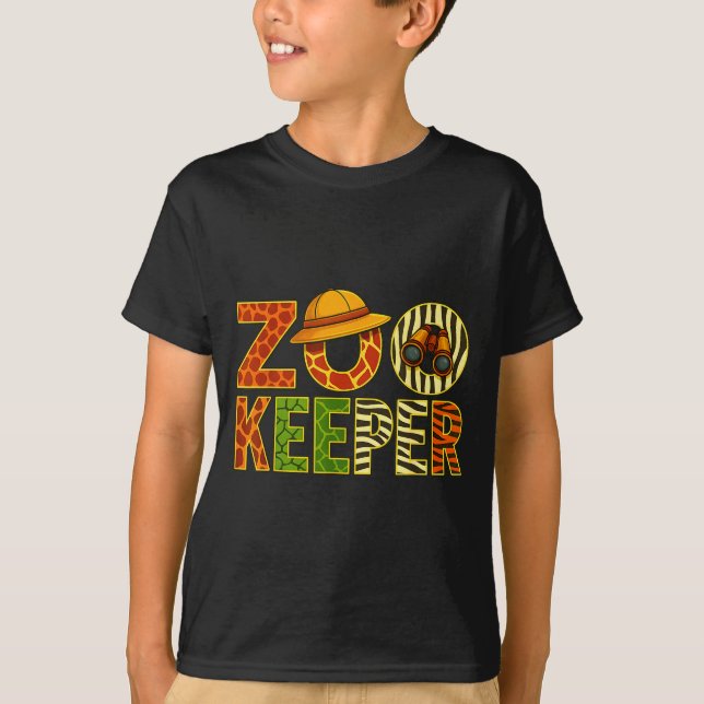 Camiseta Zookeeper Animals Safari Zoo Keeper Costume Adult  (Anverso)