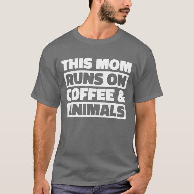 Camiseta Zookeeper Coffee Mamá amiga (Anverso)