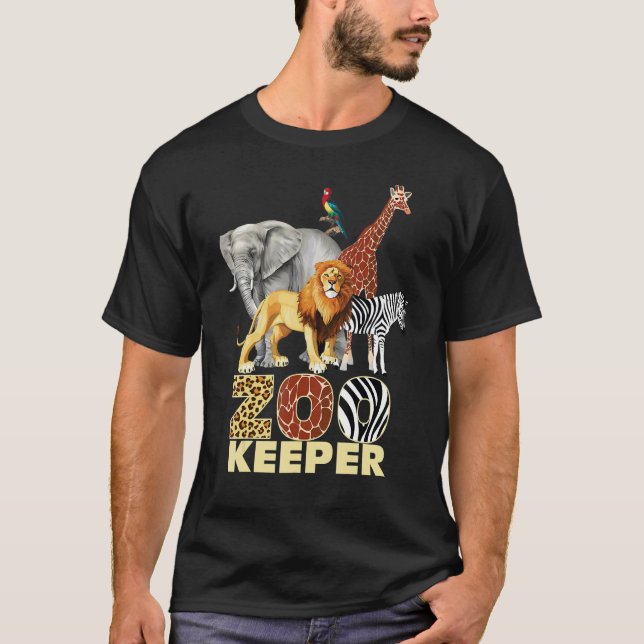 Camiseta Zookeeper Costume African Animals Savanna Zoo Keep (Anverso)