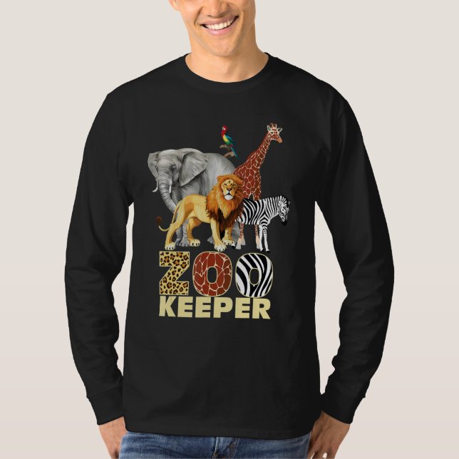 Camiseta Zookeeper Costume African Animals Savanna Zoo Keep (Anverso)