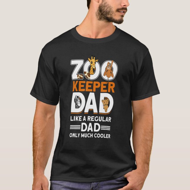 Camiseta Zookeeper Dad Zoo Animal Zookeeper 1 (Anverso)