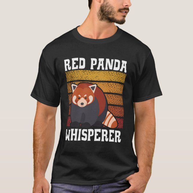 Camiseta Zookeeper de animales salvajes Red Panda Whisperer (Anverso)