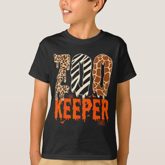 Camiseta Zookeeper Funny Halloween Costume Zoo Keeper Anima (Anverso)