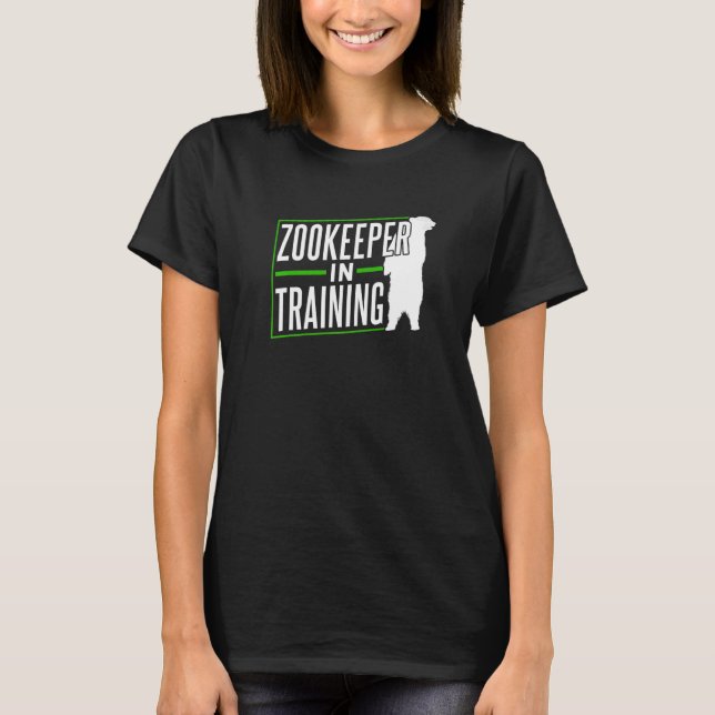 Camiseta Zookeeper In Training Keeping Job Zookeepping Zoo  (Anverso)