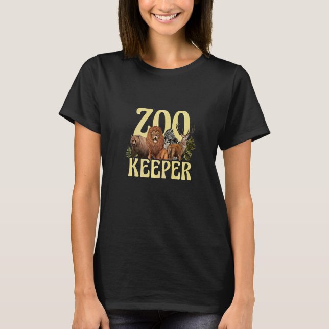 Camiseta Zookeeper Safari Animal Keeper Zoology Zoohold (Anverso)