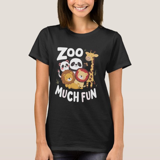 Camiseta Zookeeper Safari Zoo Animales divertidos Panda Lio (Anverso)