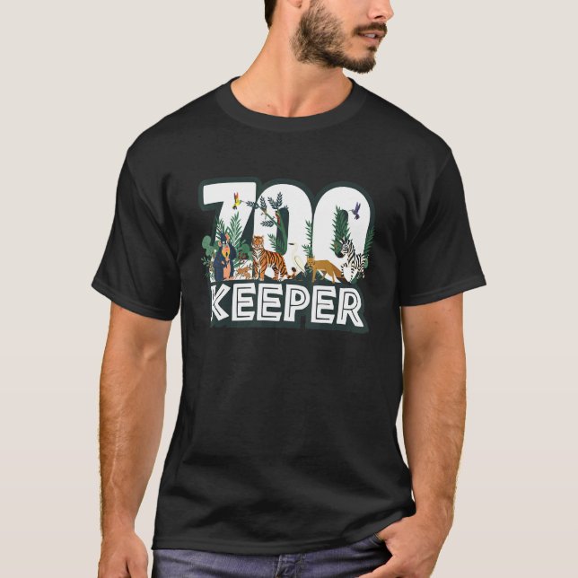 Camiseta Zookeeper Wild Woods Jungle Tropical Forest Animal (Anverso)