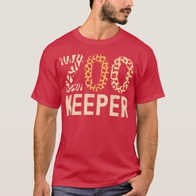 Camiseta Zookeeper Zoo Animals Safari Zoo Keeper - creative (Anverso)