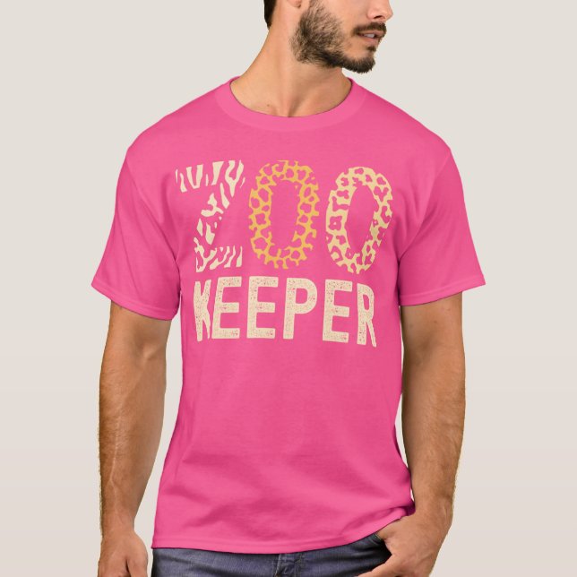 Camiseta Zookeeper Zoo Animals Safari Zoo Keeper - print (Anverso)
