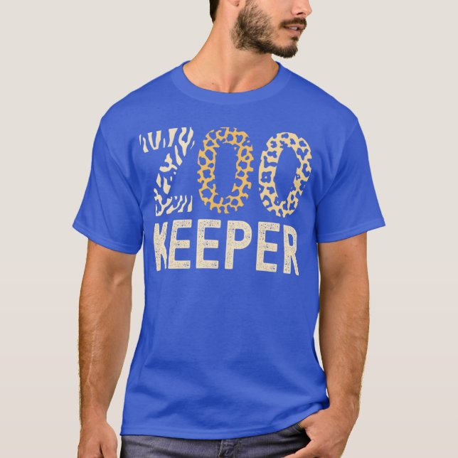Camiseta Zookeeper Zoo Animals Safari Zoo Keeper - print 1 (Anverso)