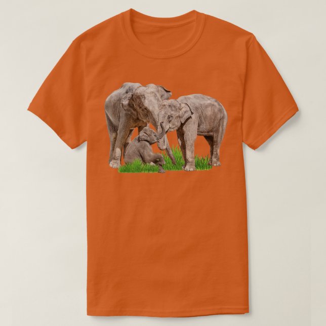 Camiseta Zookeeper zoólogo de la familia del elefante Safar (Diseño del anverso)