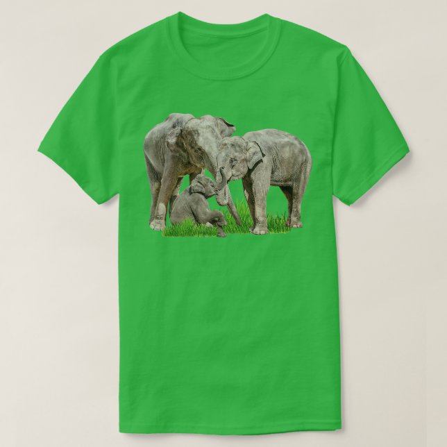 Camiseta Zookeeper zoólogo de la familia del elefante Safar (Diseño del anverso)