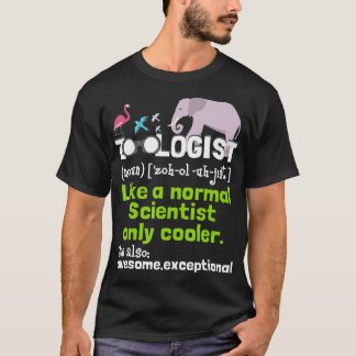 Camiseta Zoologia Definición Zoología Zookeeper Vida silves
