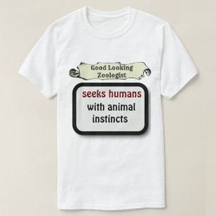 Camiseta Zoología Graciosa Tipografía sarcástica y Humorist