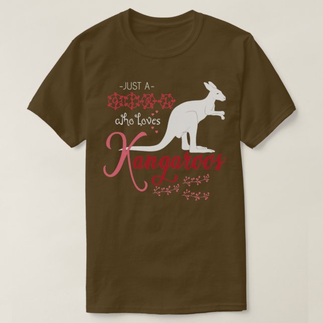Camiseta Zoológico Animal Aussie Gift Kangaroo (Diseño del anverso)