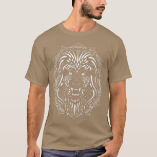 Camiseta Zoológico de África Lover Animal Mandala Lion