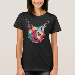 Camiseta Zoológico de animales salvajes de Lynx Caracal Cat