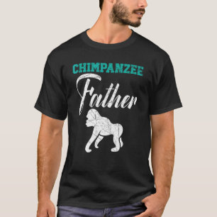 Camiseta Zoológico de animales salvajes Mens Chimpanzee Pad