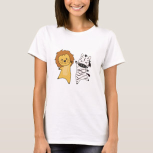 Camiseta Zoológico De Cebra De León Cute Animales Para Niño