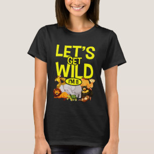 Camiseta Zoológico de cumpleaños animales Safari Jungl salv