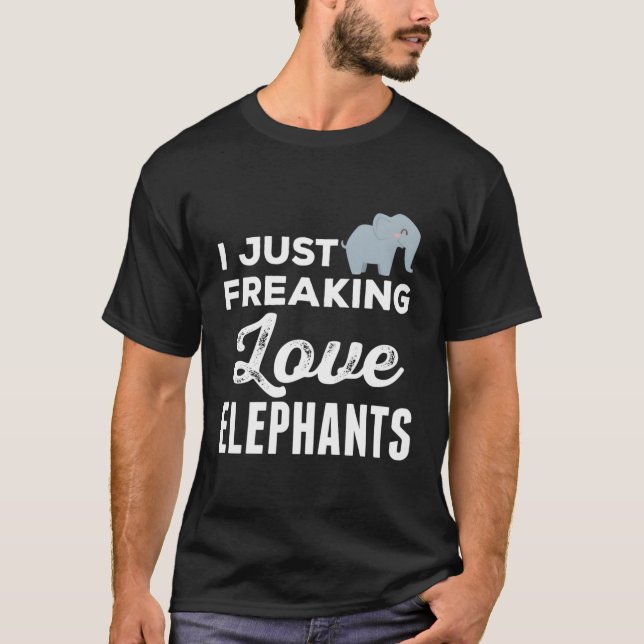Camiseta Zoológico de Elefantes Me Encantan Los Elefantes O (Anverso)