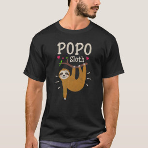 Camiseta Zoológico de Humor Gráfica Mens Sloth Animal Popo