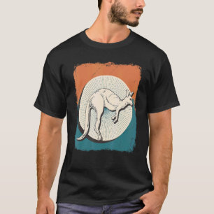 Camiseta Zoológico de Kangaroo Retro Animal Australia Kanga